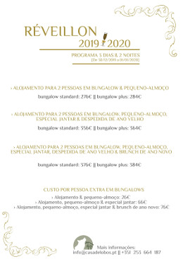 PROGRAMA 3 DIAS & 2 NOITES EM BUNGALOWS